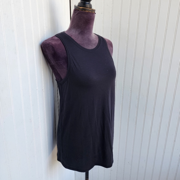 Lululemon Women's Split Back Racerback Black Tank Top Stretch Sleveless Sz XS - Picture 4 of 12